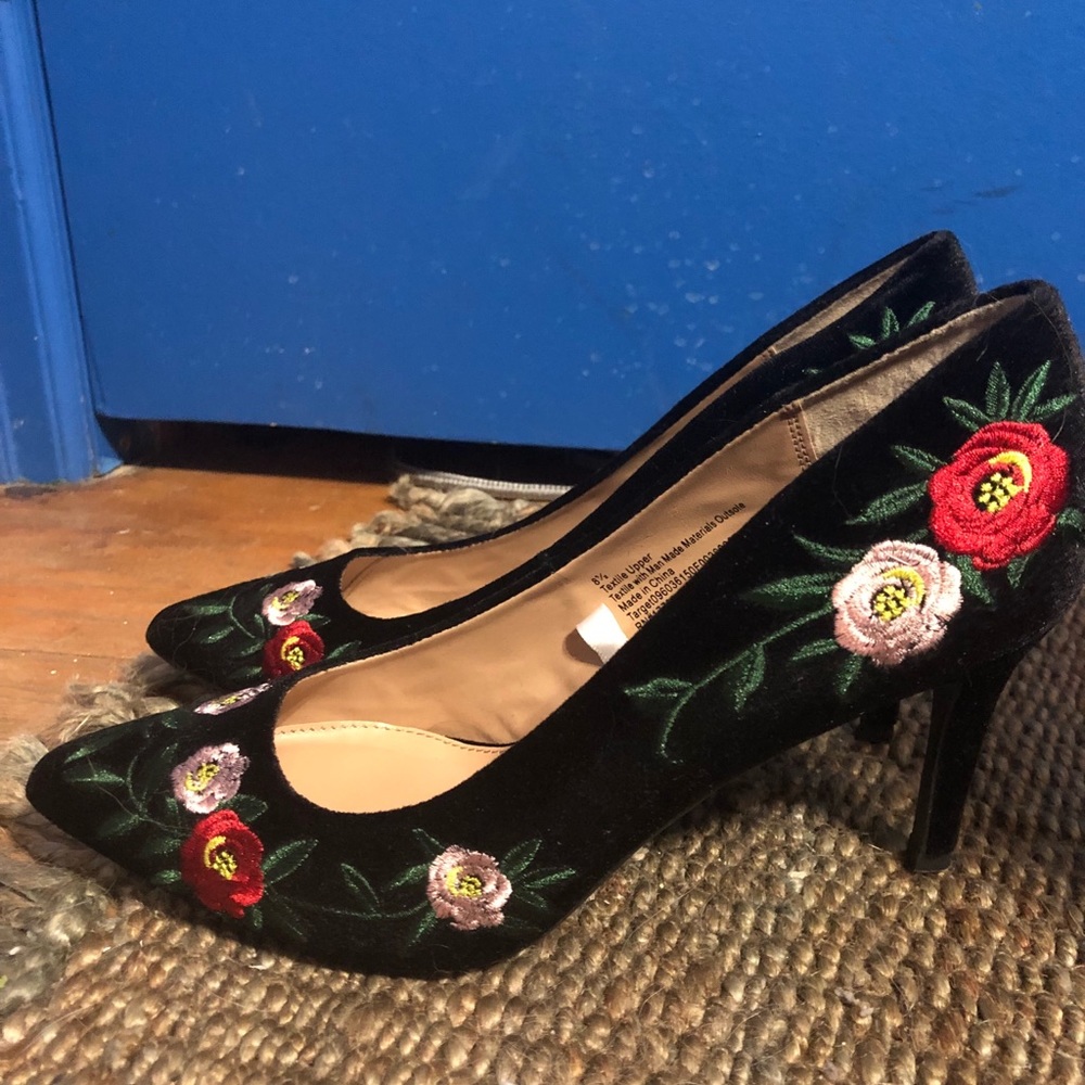 Embroidered Heels - A New Day